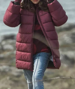 Didriksons Kids' Scoria Parka Anemon Red