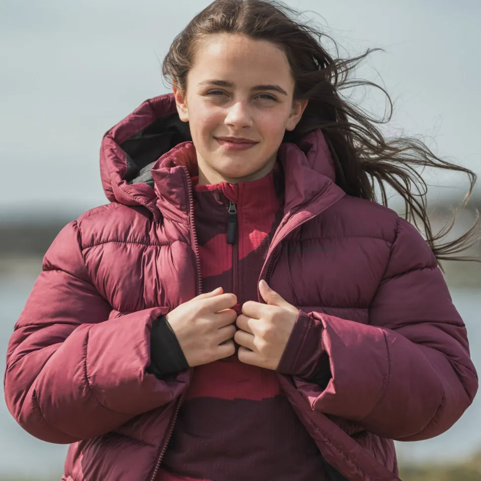 Didriksons Kids' Scoria Parka Anemon Red