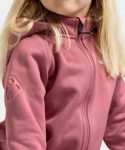 Didriksons Kids' Siljan Full Zip Heather Pink