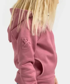 Didriksons Kids' Siljan Full Zip Heather Pink