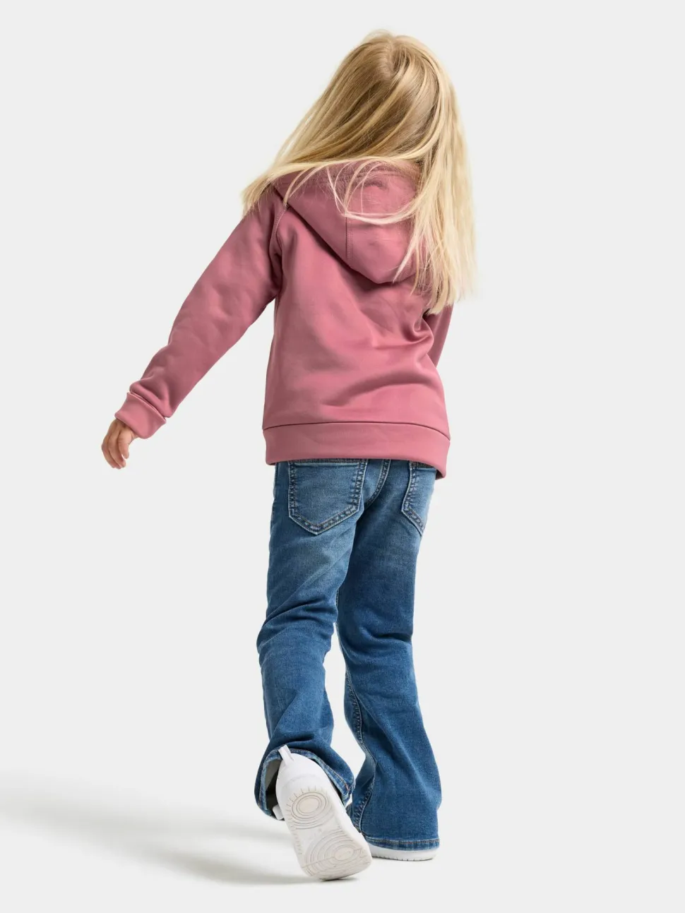 Didriksons Kids' Siljan Full Zip Heather Pink