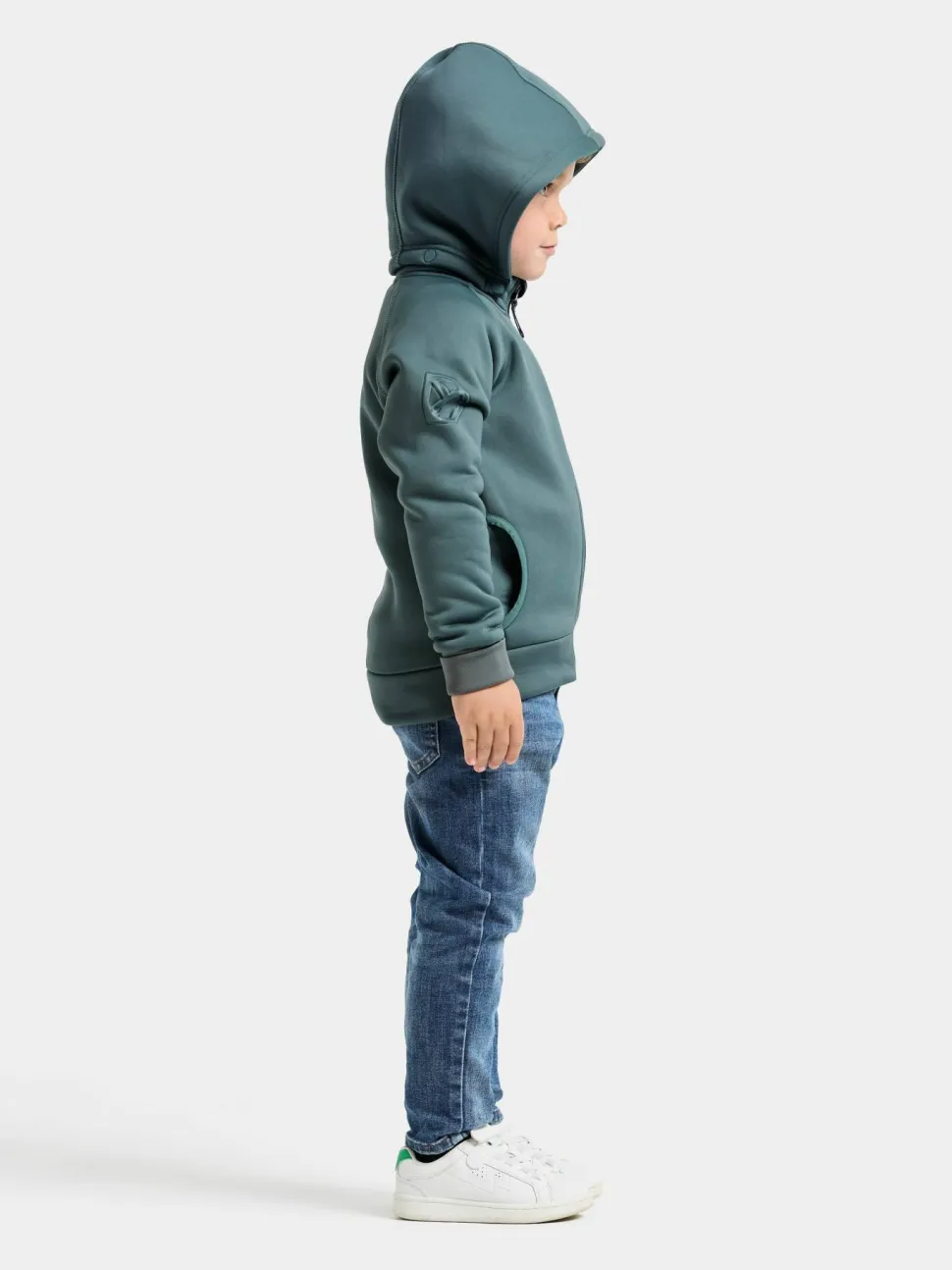 Didriksons Kids' Siljan Full Zip Factory Blue