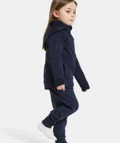 Didriksons Kids' Siljan Full Zip Navy