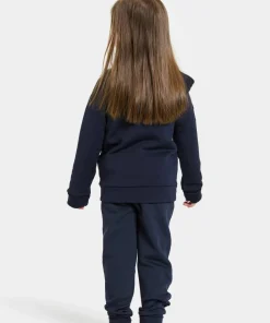 Didriksons Kids' Siljan Full Zip Navy