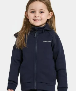 Didriksons Kids' Siljan Full Zip Navy