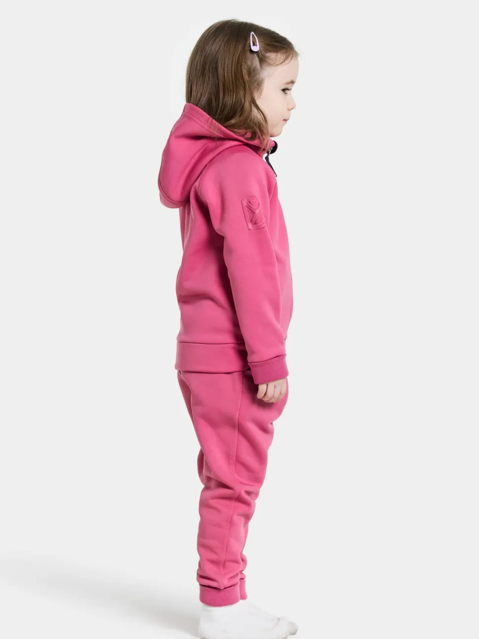 Didriksons Kids' Siljan Full Zip Sweet Pink
