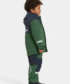 Didriksons Kids' Skare Set Pine Green