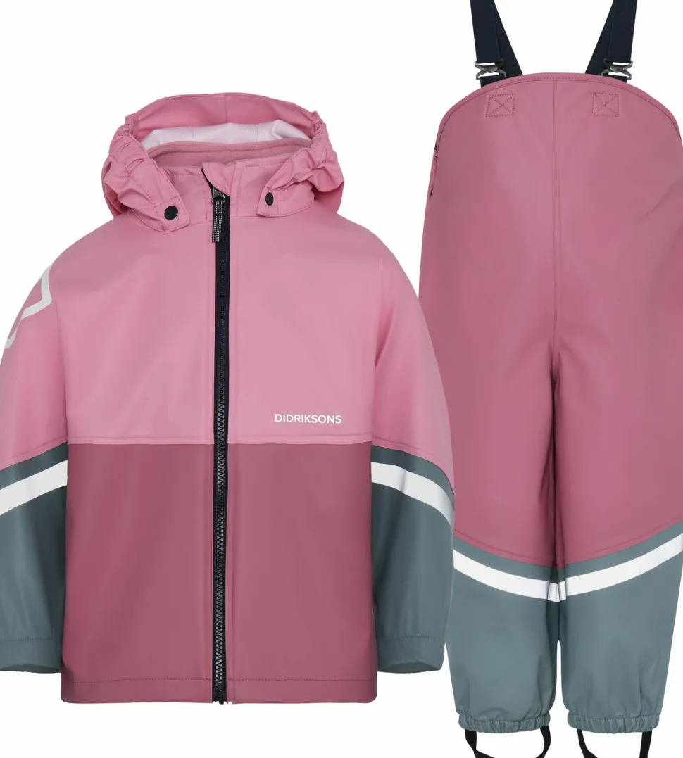 Didriksons Kids' Waterman Set 12 Light Heather Pink