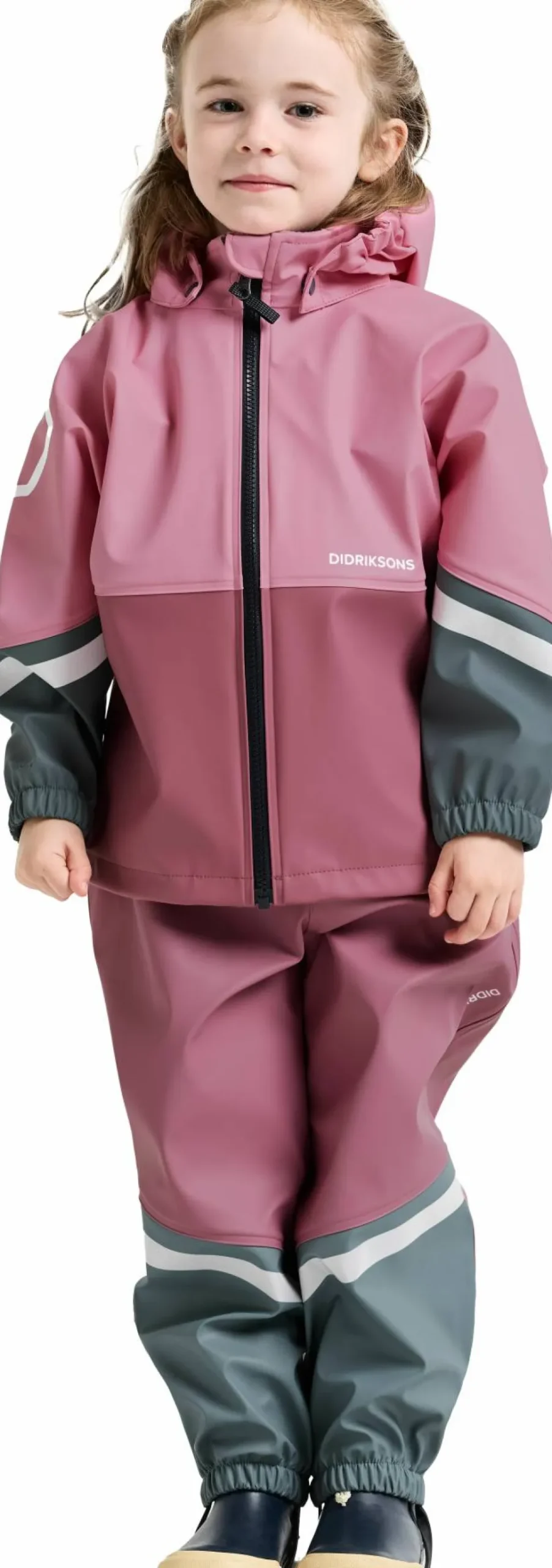 Didriksons Kids' Waterman Set 12 Light Heather Pink