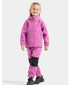 Didriksons Kids' Zea Stretch Jacket Radiant Purple Outlet
