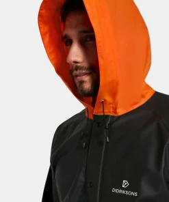 Didriksons Unisex Avon Parka Galon Black/Flame