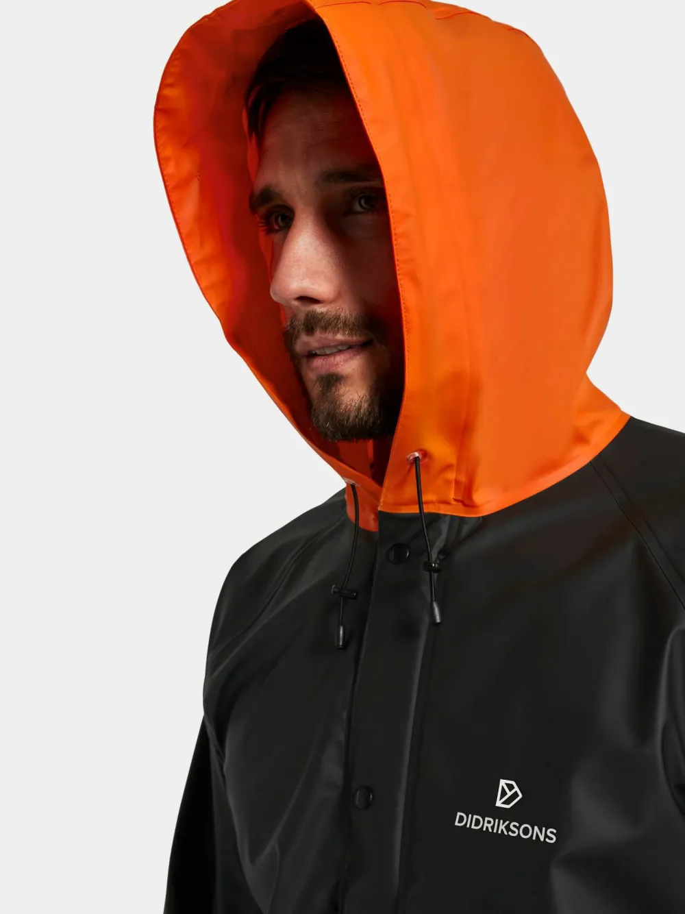 Didriksons Unisex Avon Parka Galon Black/Flame