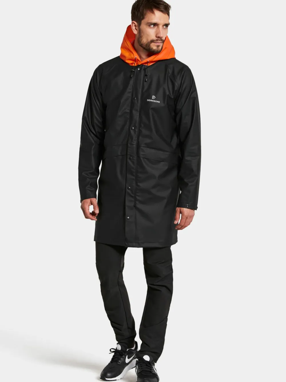 Didriksons Unisex Avon Parka Galon Black/Flame