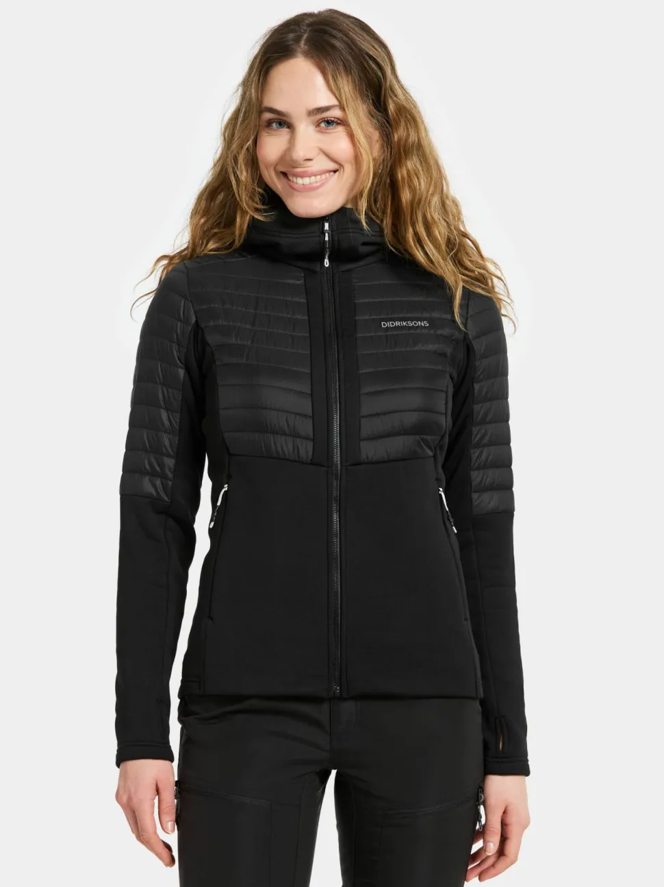 Didriksons Women's Annema Full Zip 6 Black