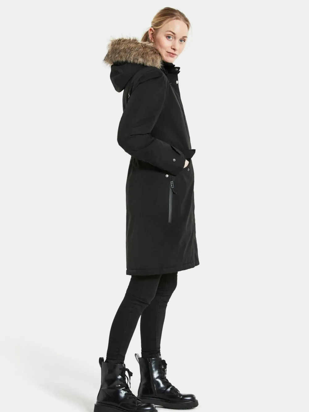 Didriksons Women's Erika Parka 3 Black New
