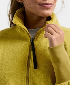 Didriksons Women's Ronja Full Zip Yellow Pollen Online