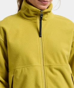 Didriksons Women's Ronja Full Zip Yellow Pollen Online