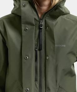 Didriksons Women's Silja Jacket Deep Green Hot