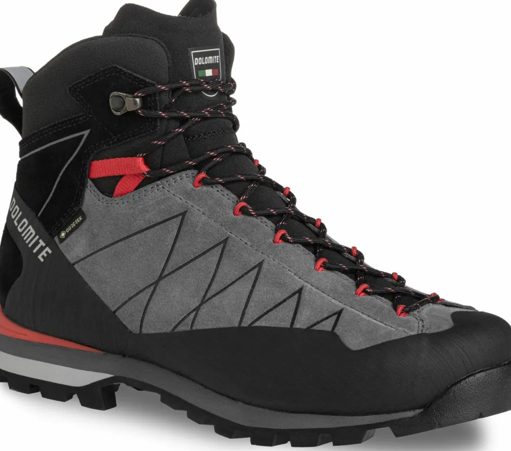 Dolomite Men's Crodarossa Hi GORE-TEX Gunmetal Grey/Fiery Red