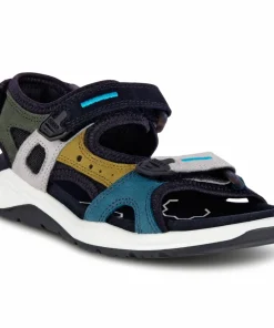 Ecco Kids' X-trinsic Flat Sandal MULTICOLOR FIR GREEN New