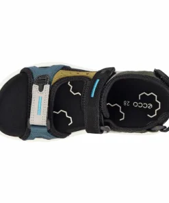 Ecco Kids' X-trinsic Flat Sandal MULTICOLOR FIR GREEN New
