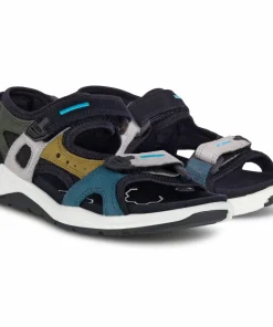 Ecco Kids' X-trinsic Flat Sandal MULTICOLOR FIR GREEN New