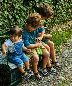 Ecco Kids' X-trinsic Flat Sandal MULTICOLOR FIR GREEN New