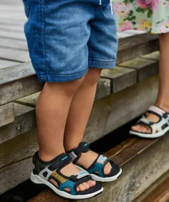 Ecco Kids' X-trinsic Flat Sandal MULTICOLOR FIR GREEN New