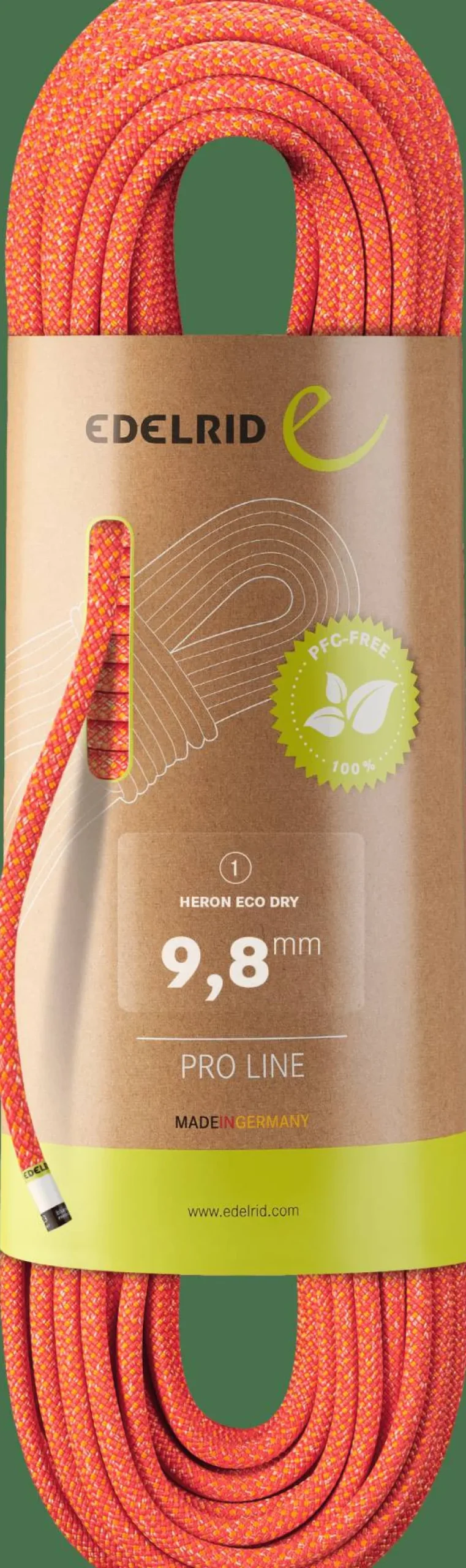 Edelrid Heron Eco Dry 9,8 mm 70 m Fire