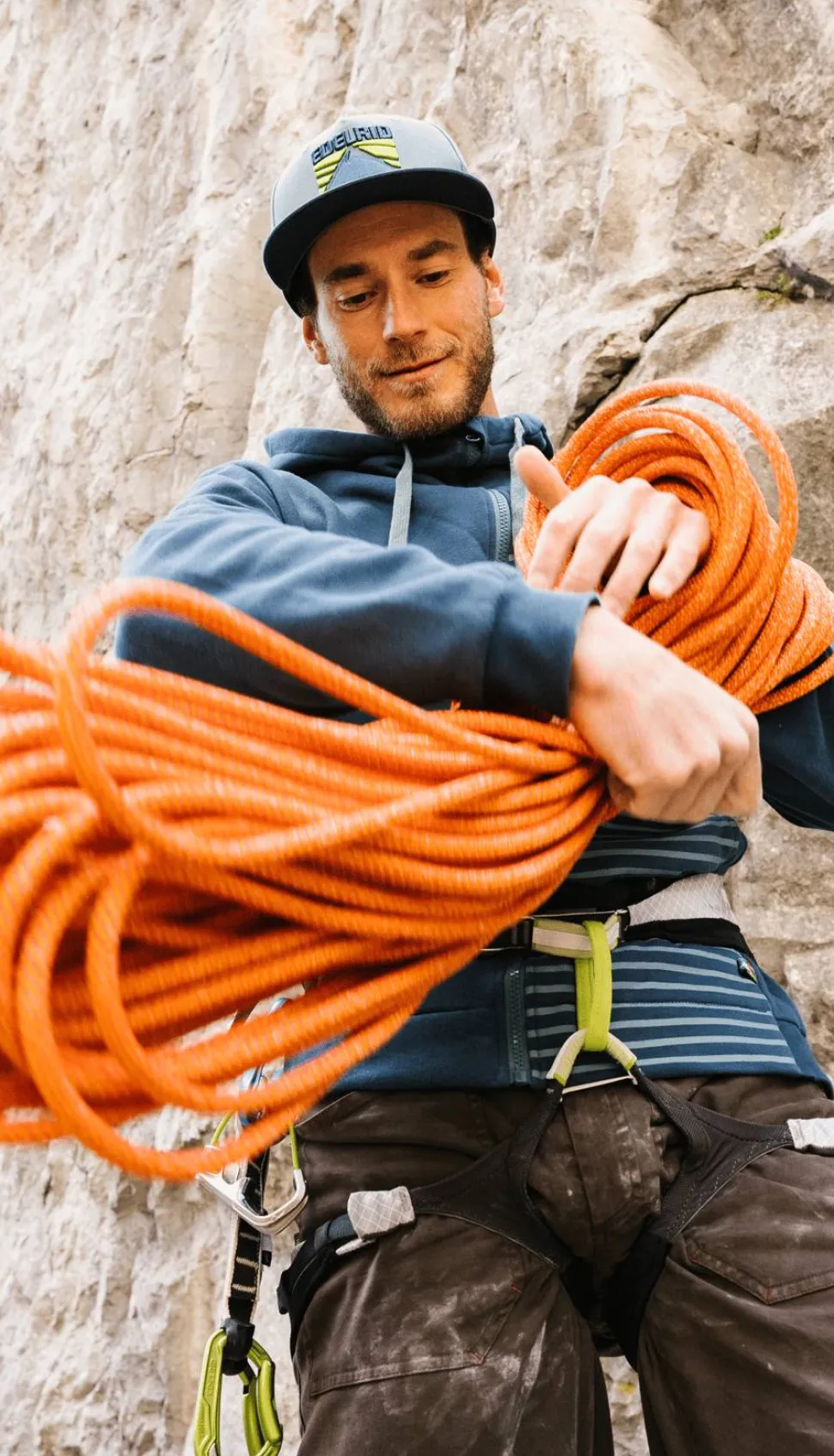 Edelrid Heron Eco Dry 9,8 mm 70 m Fire