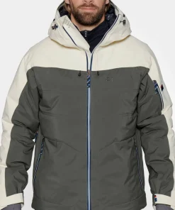 Elevenate Men's St Moritz Jacket Gray Green Hot