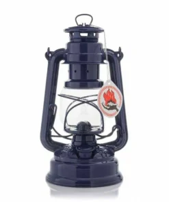 Feuerhand 276 Hurricane Lantern Cobalt Blue