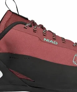 FiveTen Unisex Niad Lace Climbing Shoes Core Black/Crew Red/Acid Mint