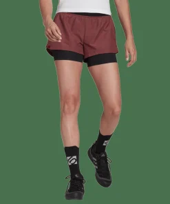 FiveTen Women's Two-in-One Climb Shorts Quiet Crimson/Black