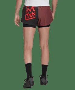 FiveTen Women's Two-in-One Climb Shorts Quiet Crimson/Black