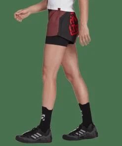 FiveTen Women's Two-in-One Climb Shorts Quiet Crimson/Black