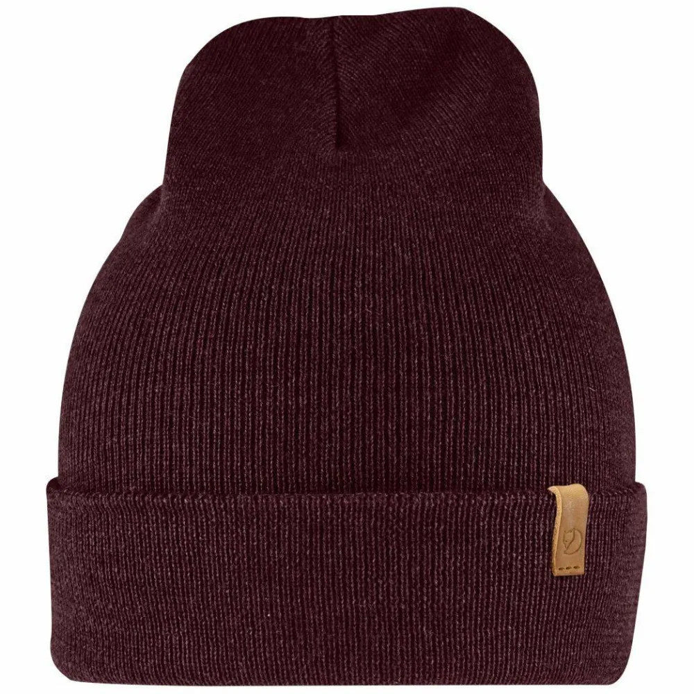 Fjällräven Classic Knit Hat Dark Garnet Clearance