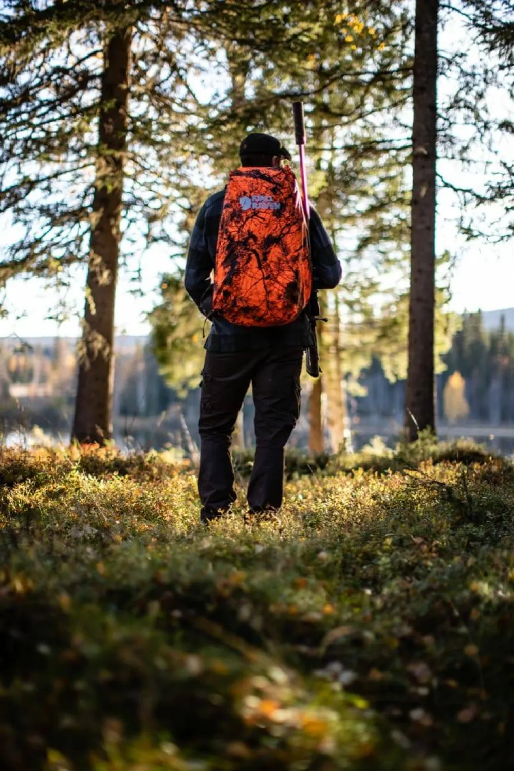 Fjällräven Hunting Rain Cover 16-28L Safety Orange Hot