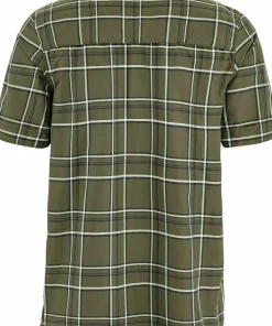 Fjällräven Men's Abisko Hike Shirt Short Sleeve Laurel Green-chalk White New