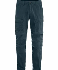 Fjällräven Men's Abisko Hybrid Trail Trousers Zip-Off Navy