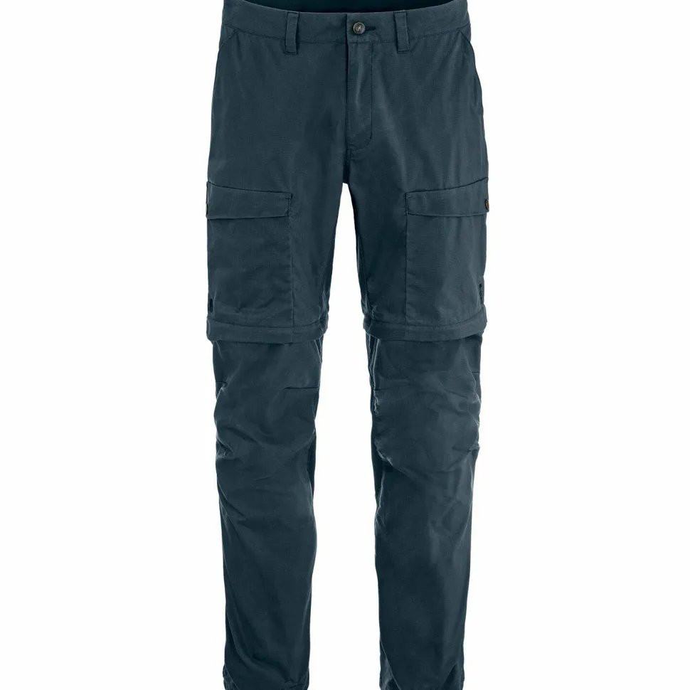 Fjällräven Men's Abisko Hybrid Trail Trousers Zip-Off Navy