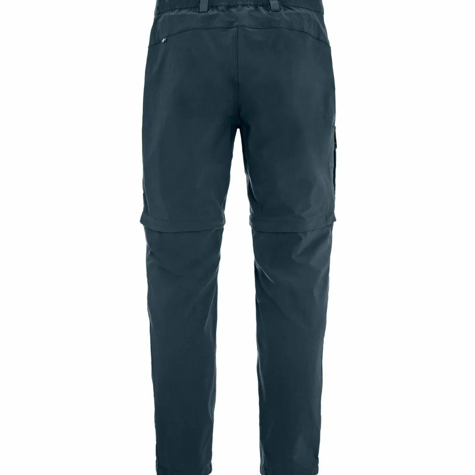 Fjällräven Men's Abisko Hybrid Trail Trousers Zip-Off Navy
