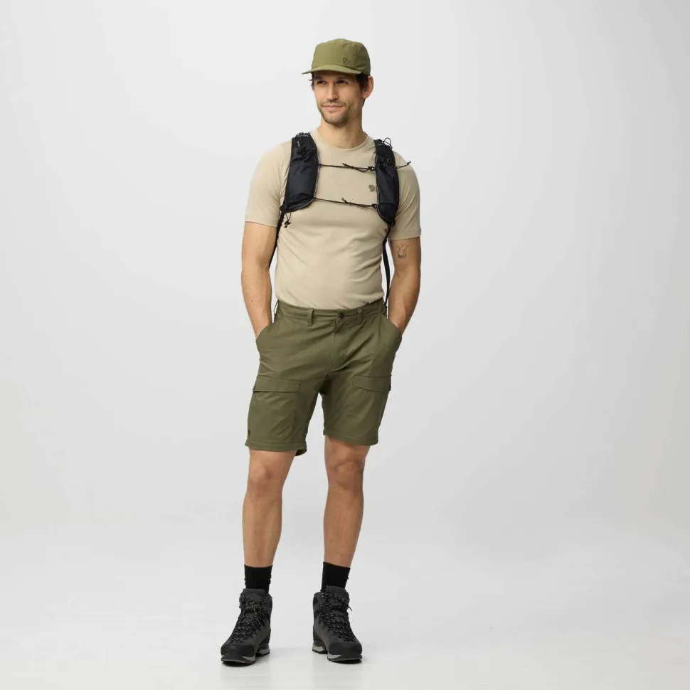 Fjällräven Men's Abisko Hybrid Trail Trousers Zip-Off Navy