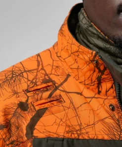 Fjällräven Men's Brenner Pro Padded Jacket Orange Multi Camo-Deep Forest Discount