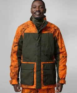 Fjällräven Men's Brenner Pro Padded Jacket Orange Multi Camo-Deep Forest Discount