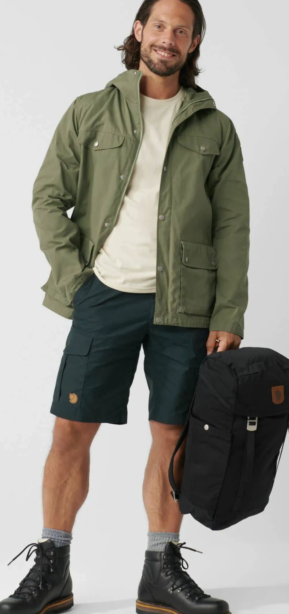 Fjällräven Men's Karl Pro Shorts Dark Olive New