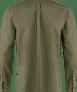 Fjällräven Men's Övik Travel Long Sleeved Shirt Green