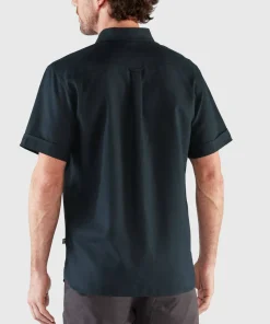 Fjällräven Men's Övik Travel Shirt Short Sleeve Indigo Blue-Dark Navy