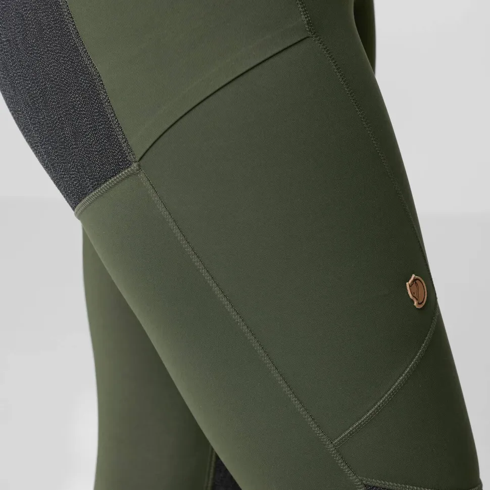 Fjällräven Women's Abisko Trekking Tights HD Deep Forest