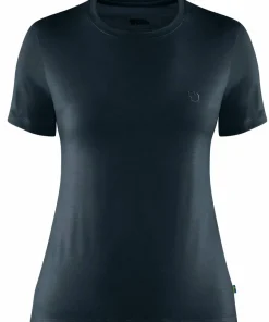 Fjällräven Women's Abisko Wool Short Sleeve Dark Navy